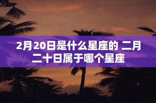 2月20日是什么星座的 二月二十日属于哪个星座