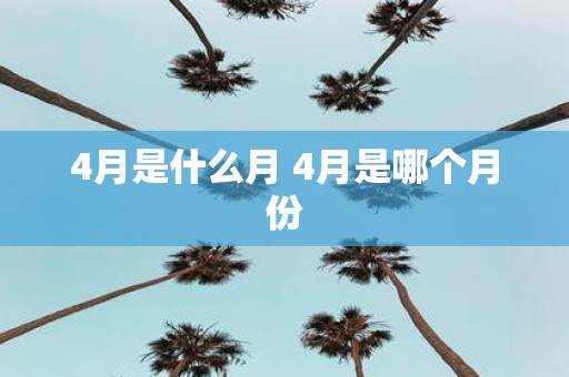 4月是什么月 4月是哪个月份