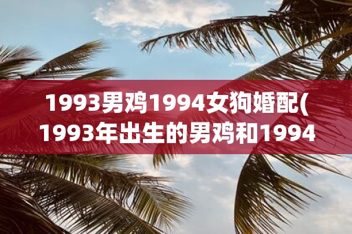 1993男鸡1994女狗婚配 1993年出生的男鸡和1994年出生的女狗是否可以结为婚配