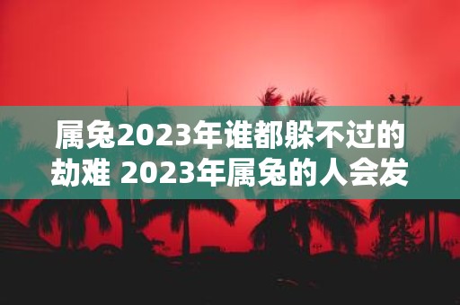 属兔2023年谁都躲不过的劫难 2023年属兔的人会发生什么劫难谁都逃不过吗