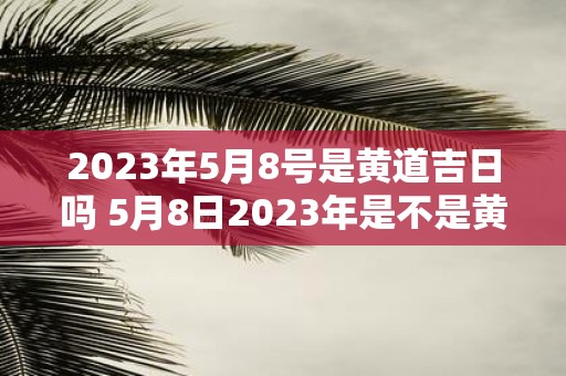 2023年5月8号是黄道吉日吗 5月8日2023年是不是黄道吉日