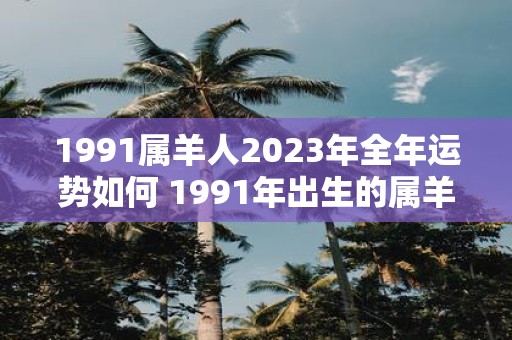 1991属羊人2023年全年运势如何 1991年出生的属羊人2023年整年的运势如何