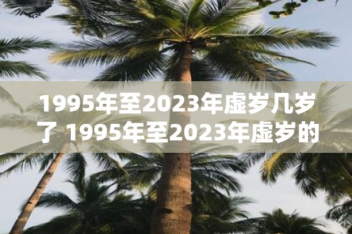 1995年至2023年虚岁几岁了 1995年至2023年虚岁的人现在几岁了