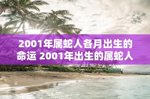 2001年属蛇人各月出生的命运 2001年出生的属蛇人不同出生月份对命运的影响如何