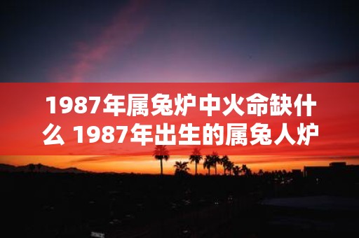 1987年属兔炉中火命缺什么 1987年出生的属兔人炉中火命缺少哪些优点和特质