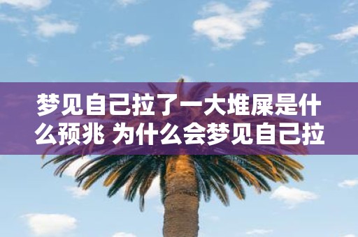 梦见自己拉了一大堆屎是什么预兆 为什么会梦见自己拉了一大堆屎是有什么特殊的预兆吗