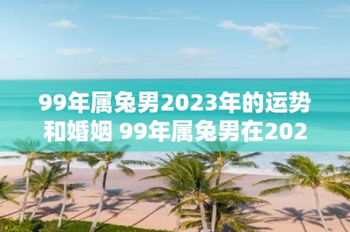 99年属兔男2023年的运势和婚姻 99年属兔男在2023年的运势如何婚姻状况会有哪些变化