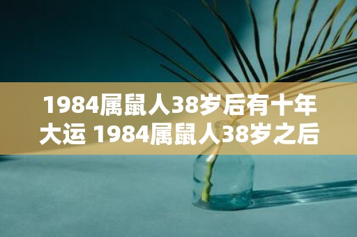 1984属鼠人38岁后有十年大运 1984属鼠人38岁之后的十年大运如何