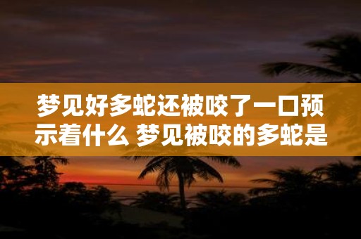 梦见好多蛇还被咬了一口预示着什么 梦见被咬的多蛇是什么意思预示着什么