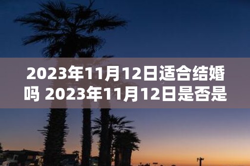 2023年11月12日适合结婚吗 2023年11月12日是否是一个适宜结婚的日子