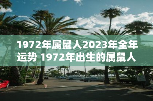 1972年属鼠人2023年全年运势 1972年出生的属鼠人在2023年全年运势如何