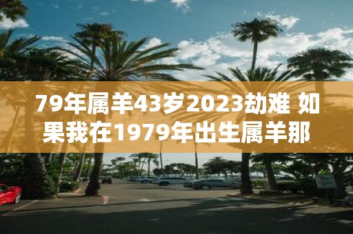 79年属羊43岁2023劫难 如果我在1979年出生属羊那么我在2023年将会面临怎样的劫难