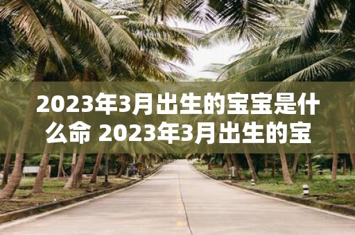 2023年3月出生的宝宝是什么命 2023年3月出生的宝宝命运如何生成1条疑问式中文长标题