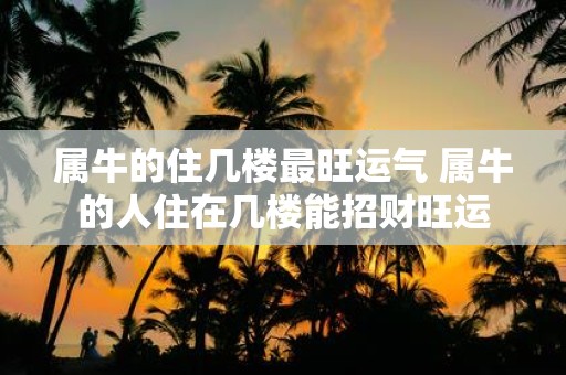 属牛的住几楼最旺运气 属牛的人住在几楼能招财旺运