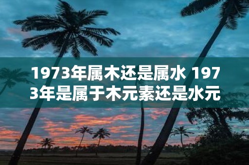 1973年属木还是属水 1973年是属于木元素还是水元素