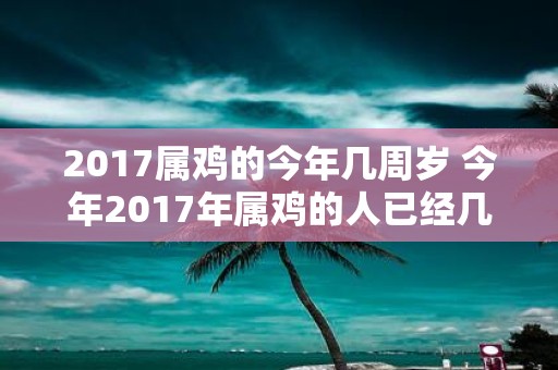 2017属鸡的今年几周岁 今年2017年属鸡的人已经几岁了