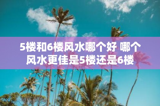 5楼和6楼风水哪个好 哪个风水更佳是5楼还是6楼