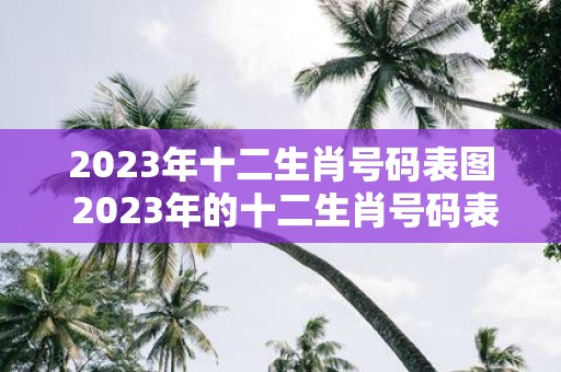 2025年十二生肖号码表图 2025年的十二生肖号码表图是什么样子的