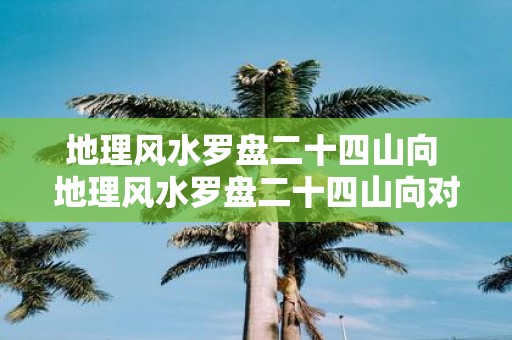 地理风水罗盘二十四山向 地理风水罗盘二十四山向对于房屋或建筑物的选择与摆放有何影响
