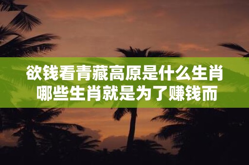欲钱看青藏高原是什么生肖 哪些生肖就是为了赚钱而去探索青藏高原