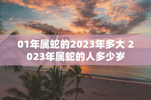 01年属蛇的2025年多大 2025年属蛇的人多少岁
