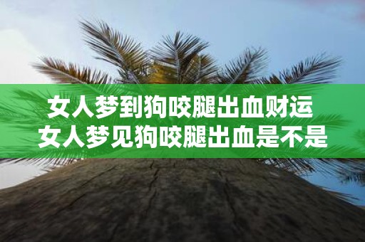 女人梦到狗咬腿出血财运 女人梦见狗咬腿出血是不是会有好的财运呢