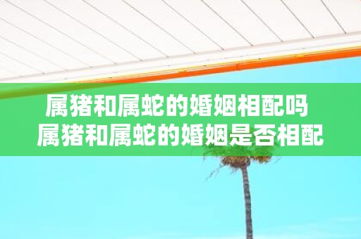 属猪和属蛇的婚姻相配吗 属猪和属蛇的婚姻是否相配