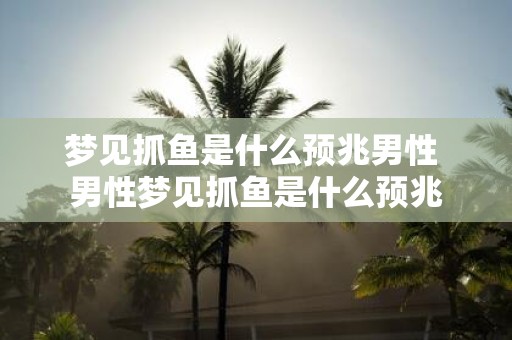 梦见抓鱼是什么预兆男性 男性梦见抓鱼是什么预兆