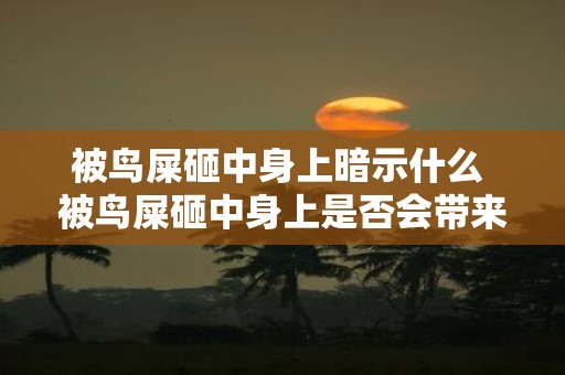 被鸟屎砸中身上暗示什么 被鸟屎砸中身上是否会带来什么不好的预兆或意义
