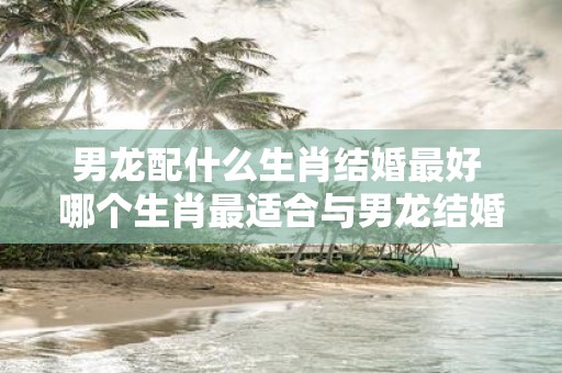 男龙配什么生肖结婚最好 哪个生肖最适合与男龙结婚