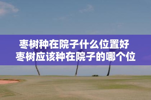 枣树种在院子什么位置好 枣树应该种在院子的哪个位置比较适合