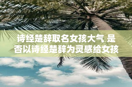 诗经楚辞取名女孩大气 是否以诗经楚辞为灵感给女孩取一个大气的名字