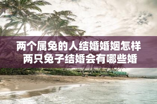 两个属兔的人结婚婚姻怎样 两只兔子结婚会有哪些婚姻问题