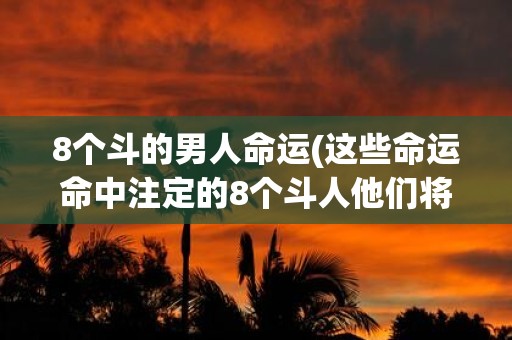 8个斗的男人命运(这些命运命中注定的8个斗人他们将会走向何方)