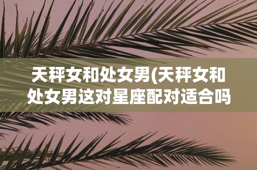 天秤女和处女男(天秤女和处女男这对星座配对适合吗)