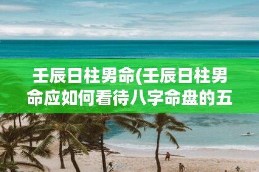 壬辰日柱男命(壬辰日柱男命应如何看待八字命盘的五行属性和命运走向)