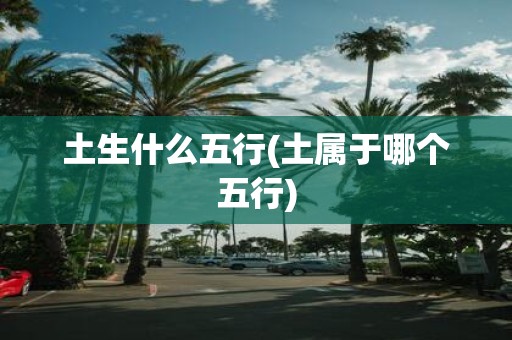 土生什么五行(土属于哪个五行)