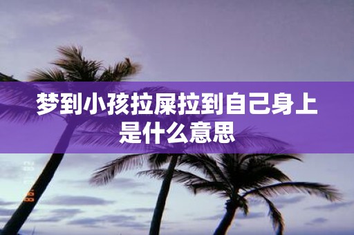 梦到小孩拉屎拉到自己身上是什么意思
