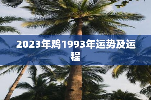 2025年鸡1993年运势及运程
