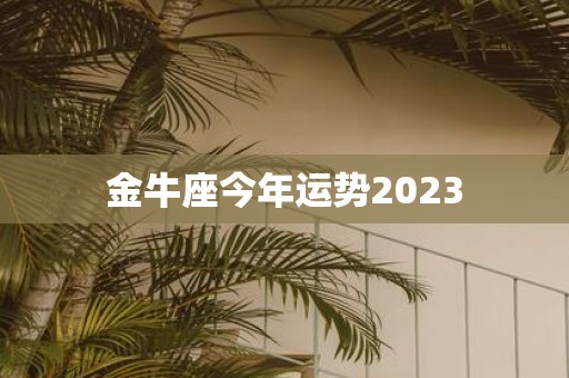 金牛座今年运势2025