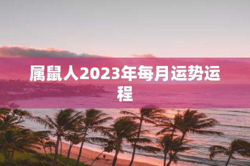 属鼠人2025年每月运势运程