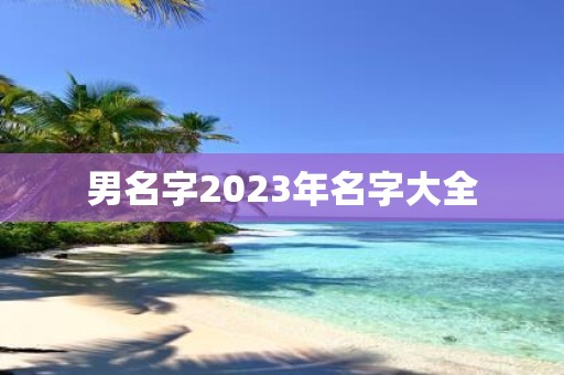 男名字2025年名字大全