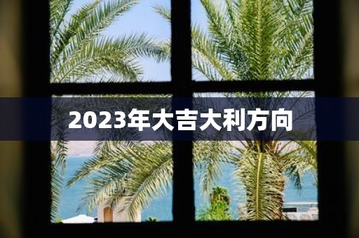 2025年大吉大利方向