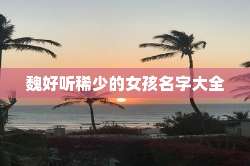 魏好听稀少的女孩名字大全