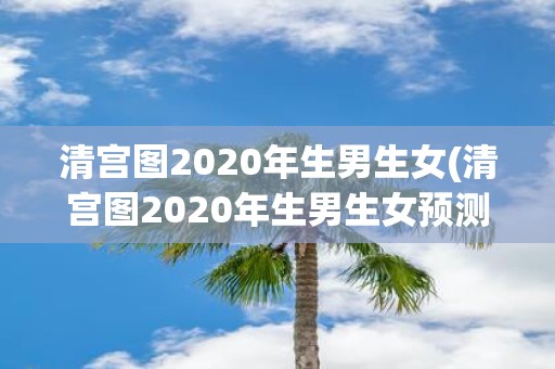 清宫图2020年生男生女(清宫图2020年生男生女预测准确吗？)