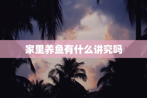 家里养鱼有什么讲究吗