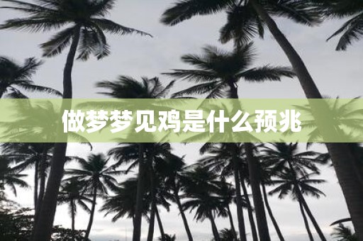 做梦梦见鸡是什么预兆