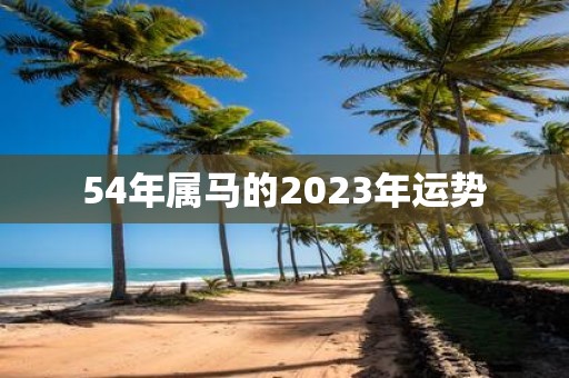 54年属马的2025年运势