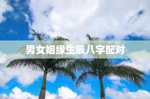 男女姻缘生辰八字配对
