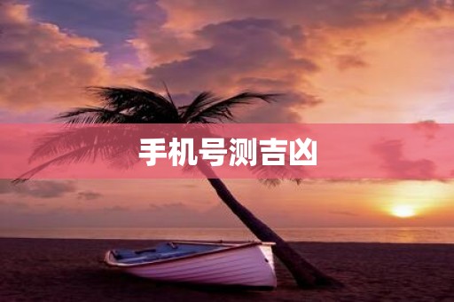 手机号测吉凶